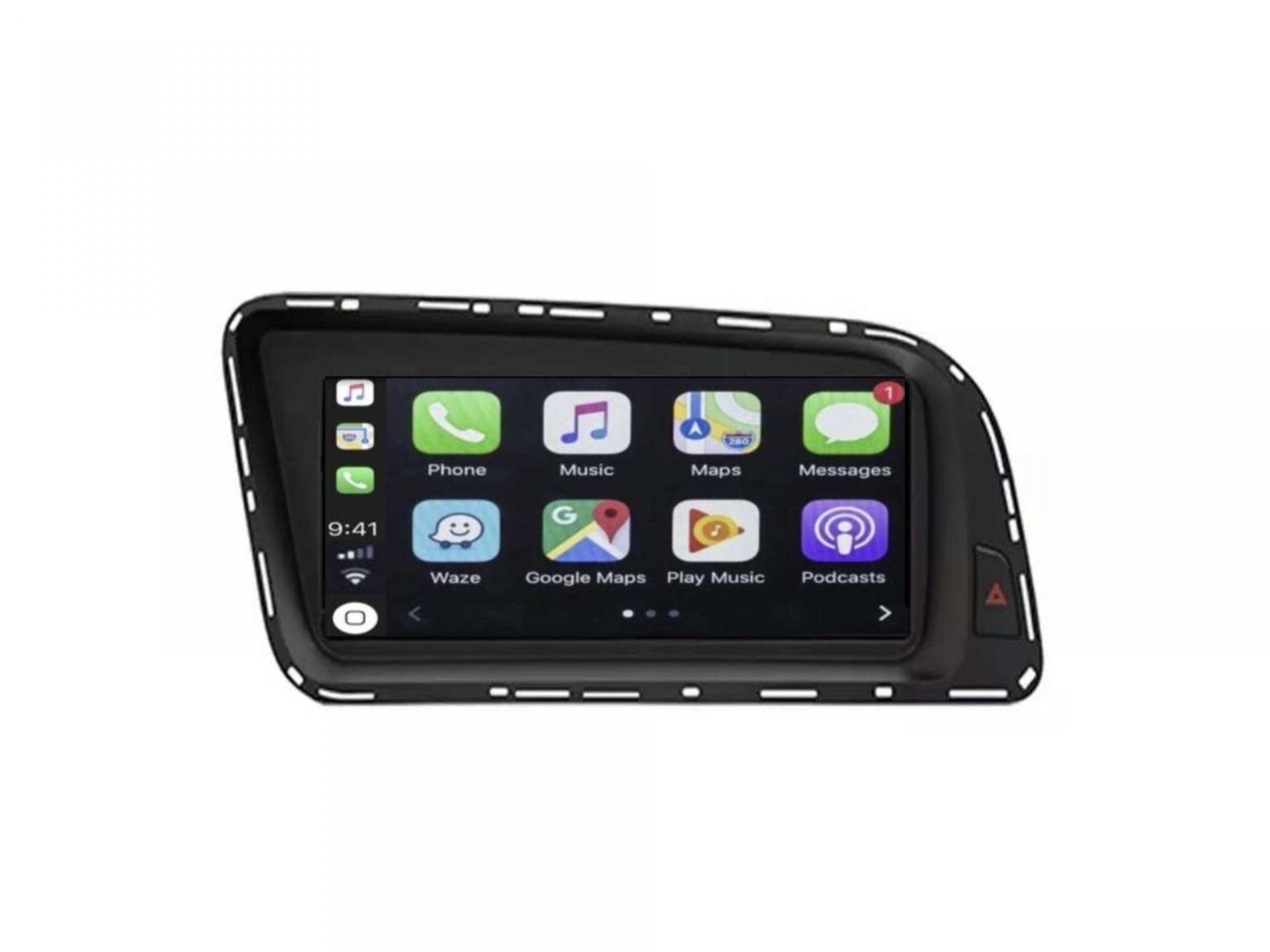 Autoradio full tactile GPS Bluetooth Android & Apple Carplay Audi Q5 de  2009 à 2018 + caméra de recul