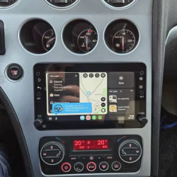 Autoradio Alfa Romeo 159, Spider et Brera GPS écran tactile avec boutons classique Bluetooth Android & Apple Carplay + caméra de recul