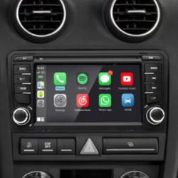 Autoradio GPS Audi A3 8P, S3, RS3, Sportback écran tactile avec boutons classique Bluetooth Android & Apple Carplay + caméra de recul