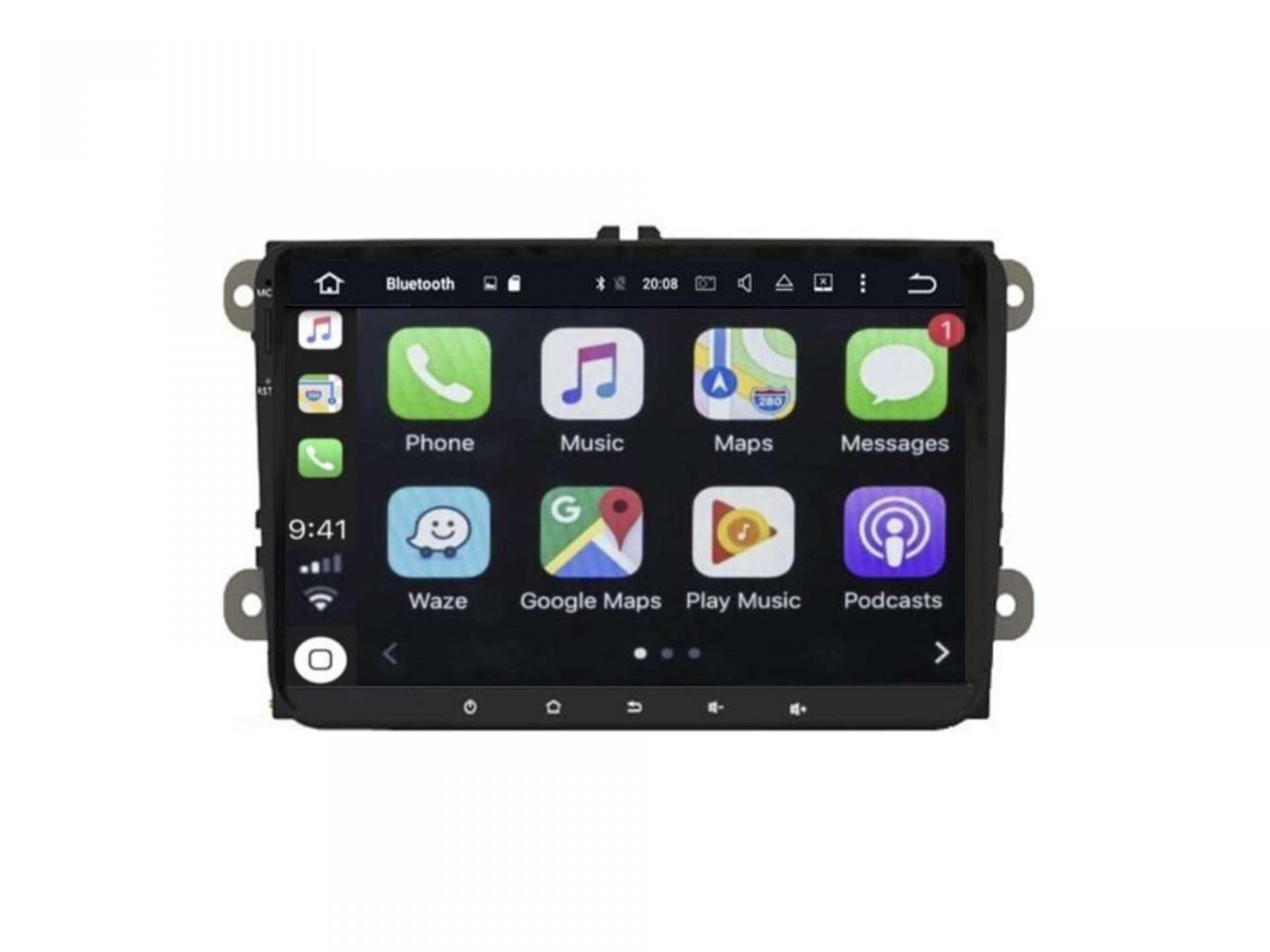 Autoradio tactile GPS Bluetooth Android & Apple Carplay VW Golf 4