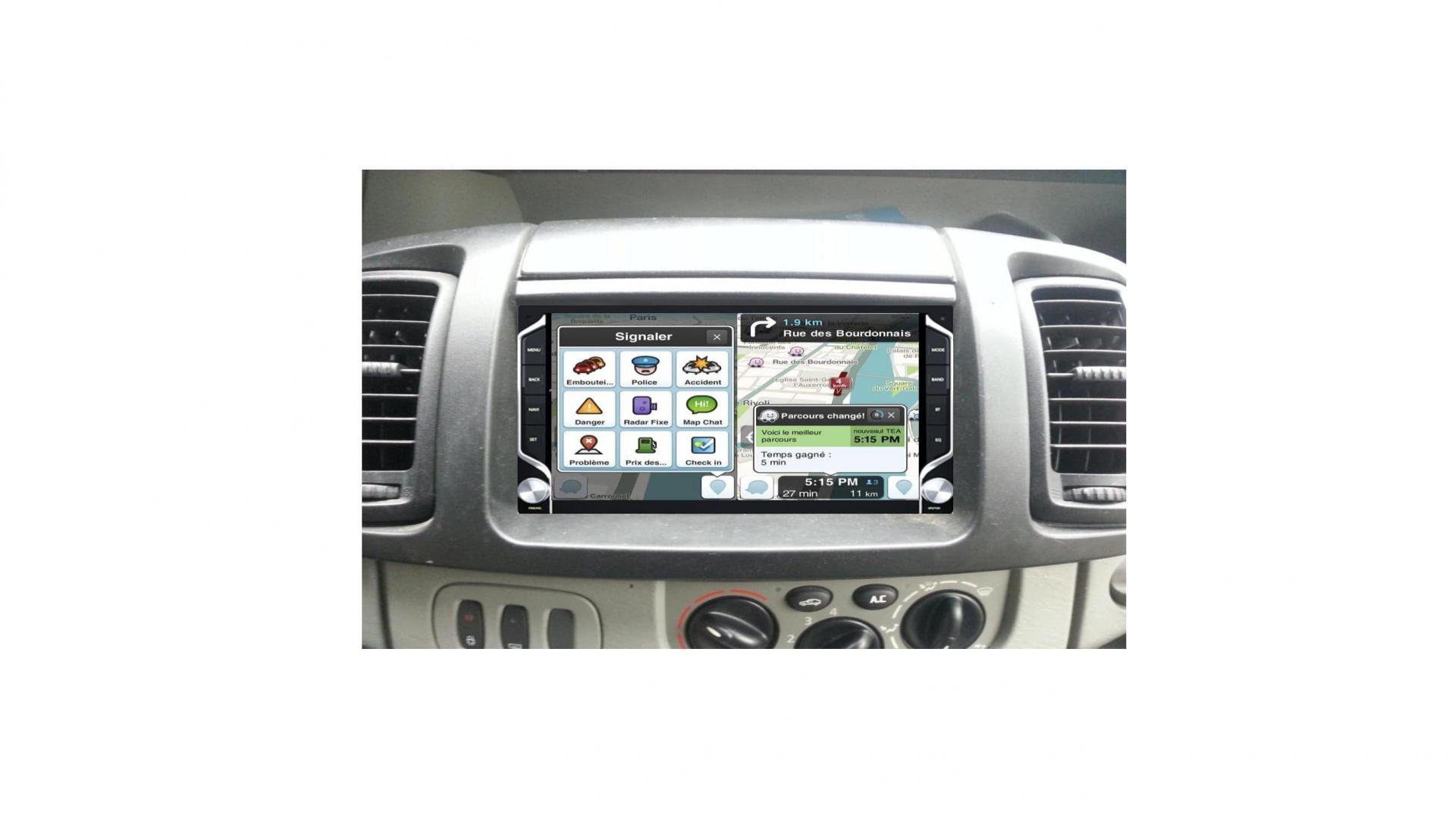 effect salami Verschrikkelijk Autoradio GPS tactile Bluetooth Android & Apple Carplay Renault Trafic de  2002 à 2014 + caméra de recul