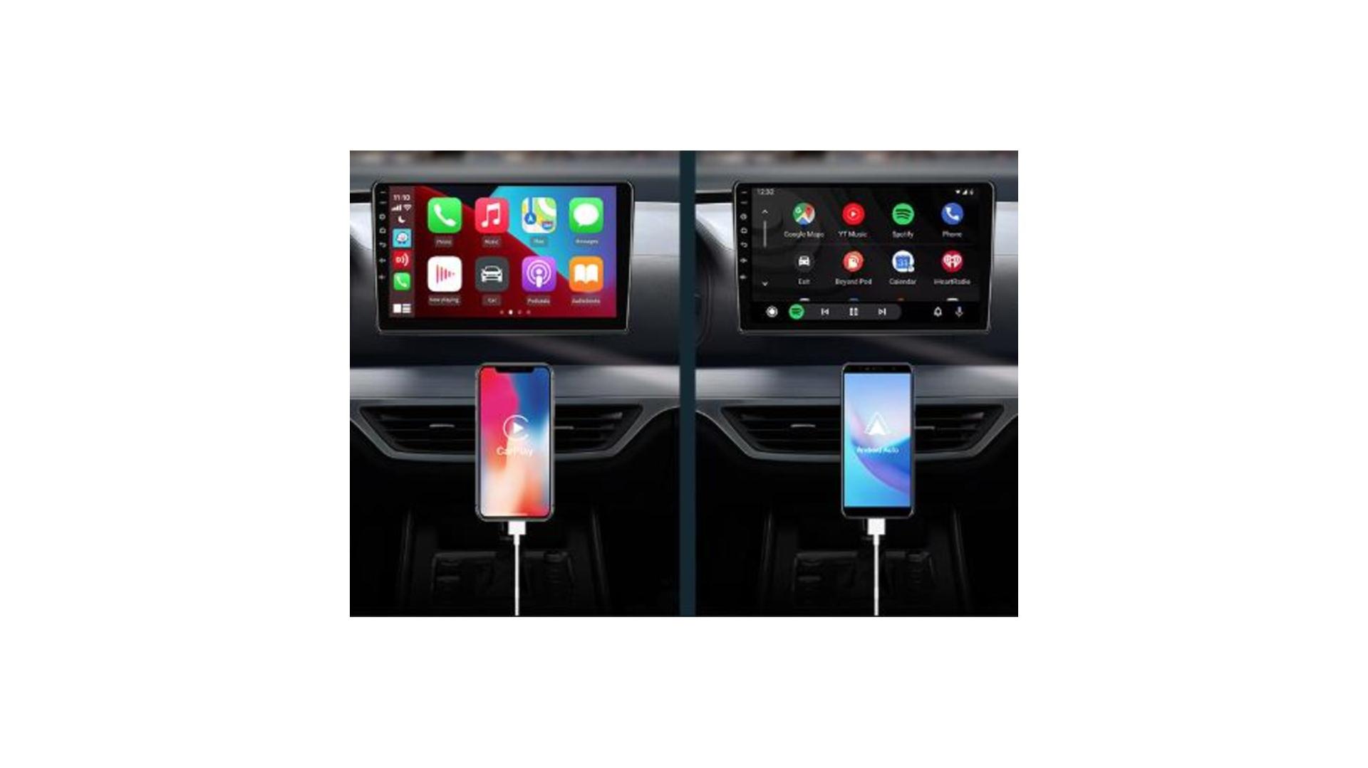 sans Fil pour Apple Carplay Android Auto,Autoradio Portable 9